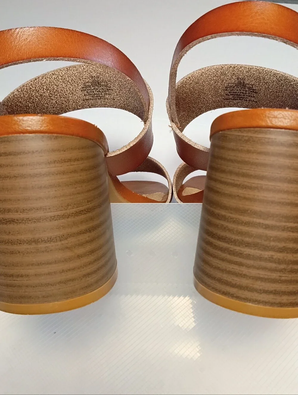 Women’s Brown Open Toe Block Heel Sandals 8.5